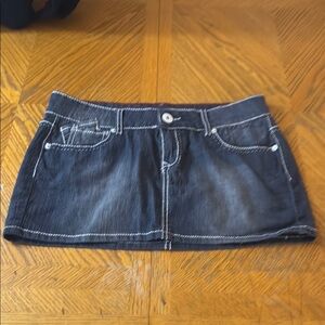 BONGO Dark Wash Mini Skirt